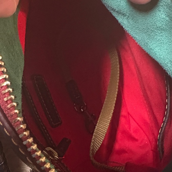 Dooney & Bourke Dark Brown Leather Satchel - Picture 3 of 6